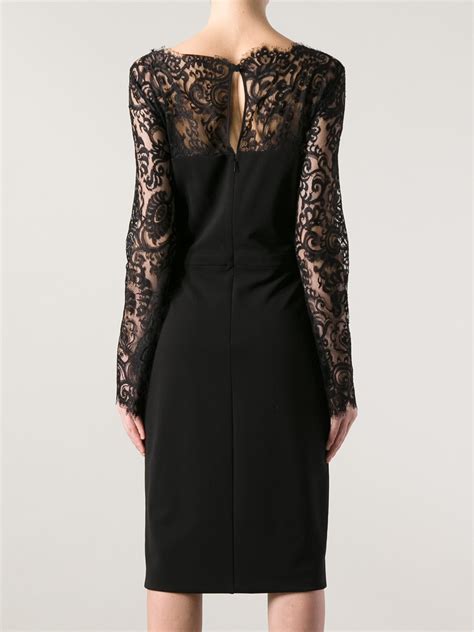 gucci black lace dress